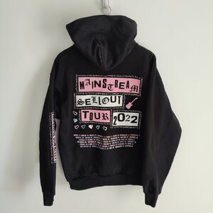 Machine Gun Kelly Mainstream Sellout Tour 2022 Zip Hoodie Black USA Size Large